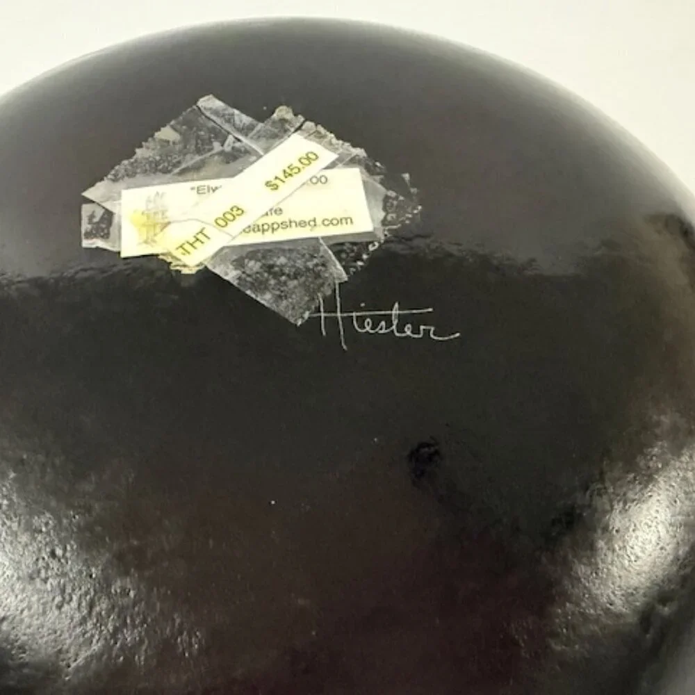 Vintage Artisan Handcrafted Pop Art Glass Lizard Gecko Bowl / Plate Signed
